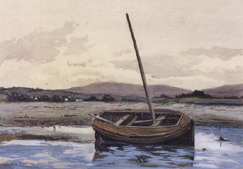 William Stott of Oldham Boat at Low Tide Germany oil painting art